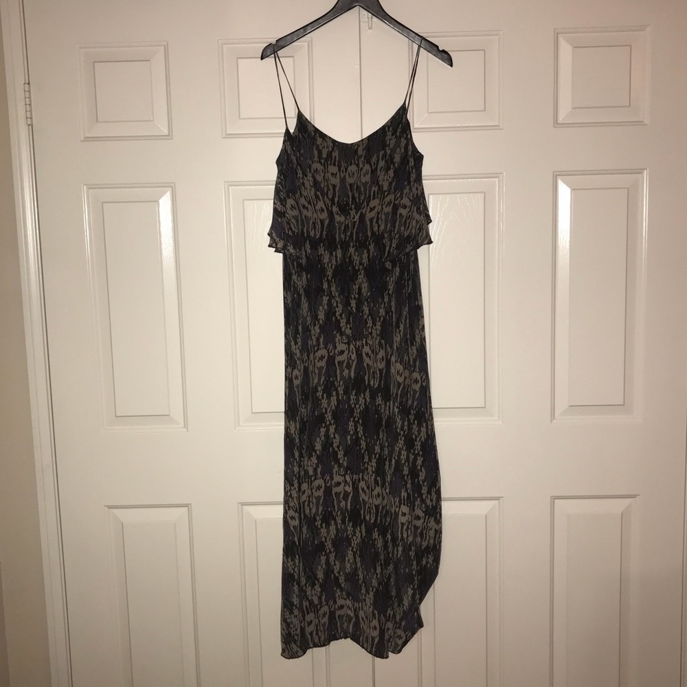 Blue life backless maxi